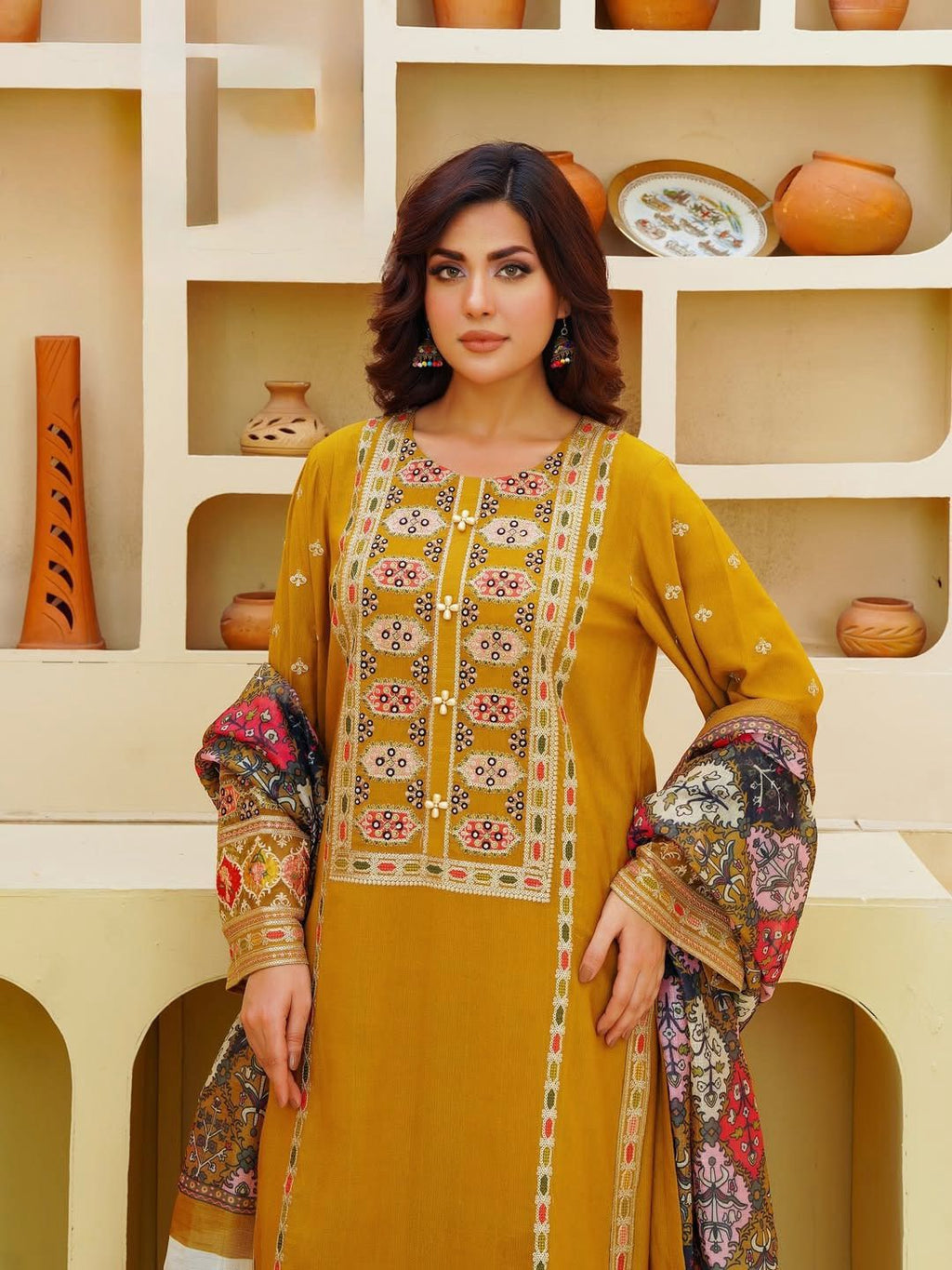 MOST DEMANDING EDITION 03PCS UNSTITCHED SUIT FABRIC lawn90/88 (SHIRT).... lawn (DUPATTA).... Digtal printed Monark duppta (TROUSER).... lawn