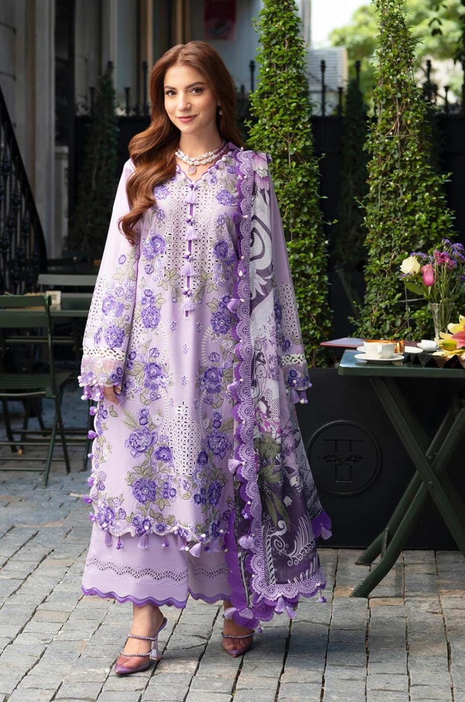 lhamdulilla Lawn EiD collection 2026 JADE MOST DEMANDING EDITION 03PCS UNSTITCHED SUIT FABRIC lawn90/88